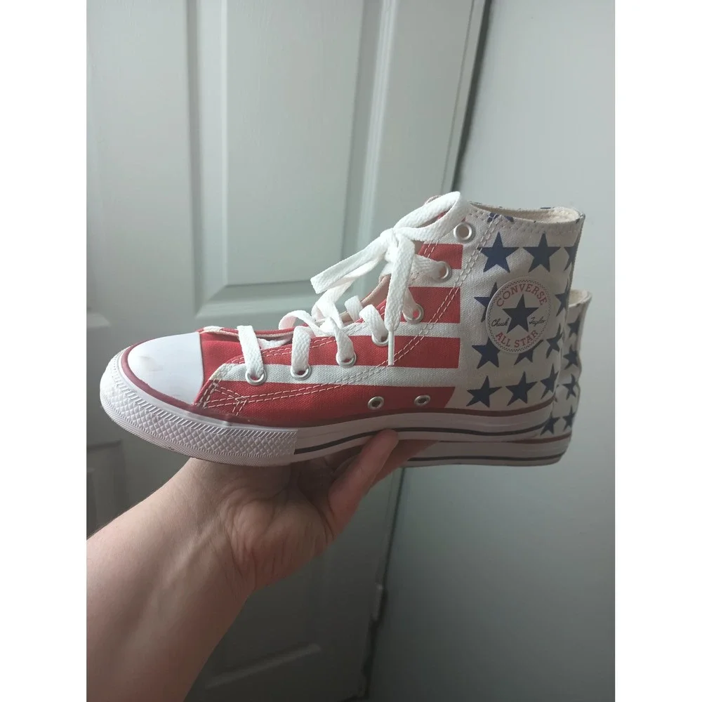 Converse Chuck Taylor All Star High Top Americana Flag Stars Stripes Kids Shoes‎